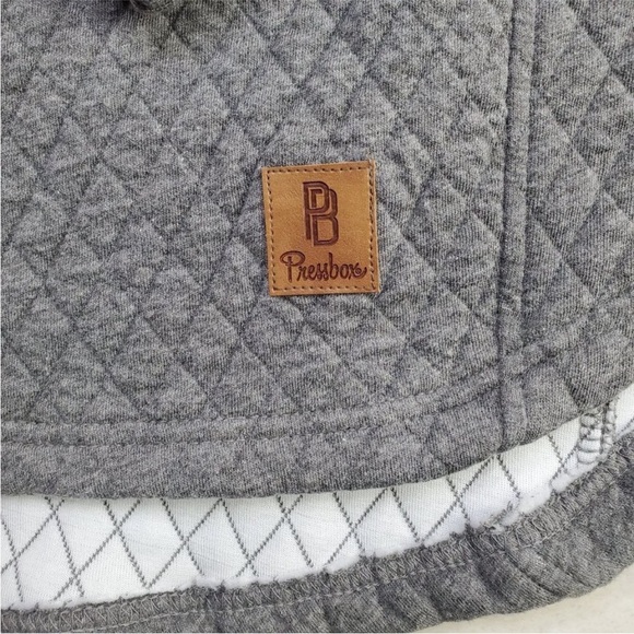 Alabama Crimson Tide Pressbox Magnum Quilted Quarter-Snap Pullover Medium Gray - Picture 6 of 10